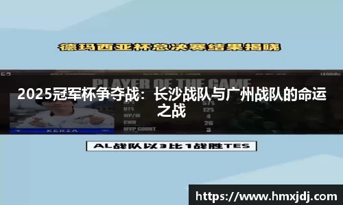 2025冠军杯争夺战：长沙战队与广州战队的命运之战