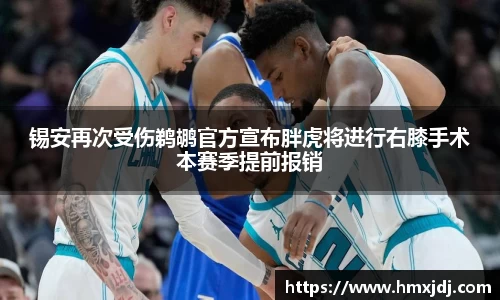 锡安再次受伤鹈鹕官方宣布胖虎将进行右膝手术本赛季提前报销